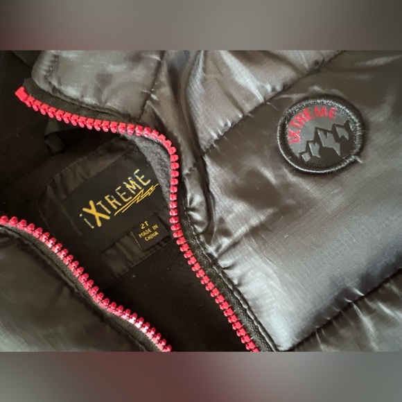 EXTREME toddler boys all black puff jacket size 2t - Picture 3 of 6